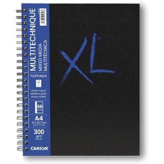 CANSON Skizzenbuch XL BOOK MIXED MEDIA Textured DIN A4 34 Blatt