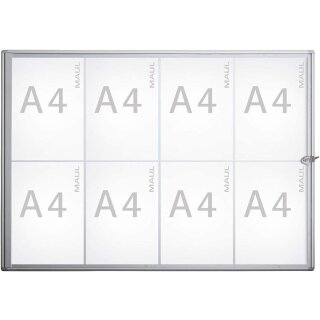 MAUL Schaukasten MAULextraslim 8 x DIN A4 Aluminium