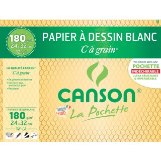 CANSON Zeichenpapier "C" à Grain 320 x 240 mm 180 g/qm