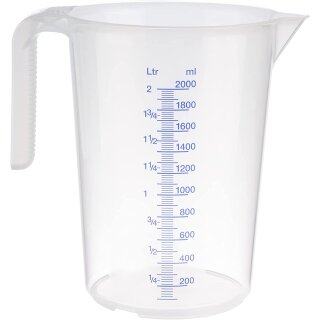 APS Messbecher STACKABLE 2,0 Liter transparent