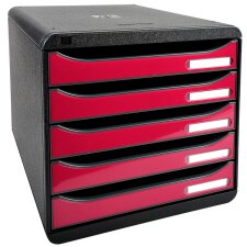 EXACOMPTA Schubladenbox BIG-BOX PLUS 5 Schübe violett