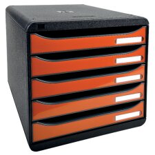 EXACOMPTA Schubladenbox BIG-BOX PLUS 5 Schübe violett