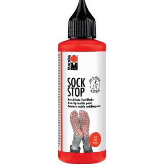 Marabu Textilfarbe Sock Stop 90 ml rot