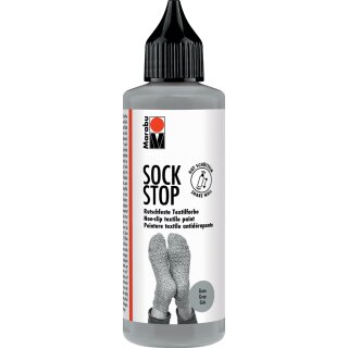 Marabu Textilfarbe Sock Stop 90 ml grau