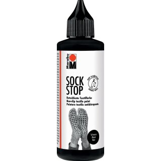 Marabu Textilfarbe Sock Stop 90 ml schwarz