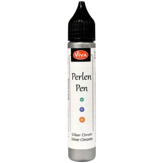 ViVA DECOR Perlen Pen 28 ml silber chrom