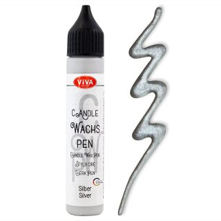 ViVA DECOR Candle Wachs Pen 28 ml silber