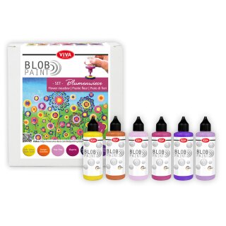 ViVA DECOR Blob Paint Farbset "Blumenwiese" 6-teilig