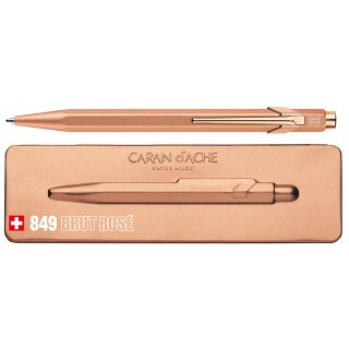 CARAN DACHE Druckkugelschreiber 849 Brut Rosé roségold