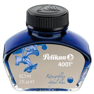 Pelikan Tinte 4001 im Glas königsblau Inhalt: 62,5 ml