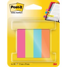 Post-it Haftstreifen Page Marker 15 x 50 mm Poptimistic 4...