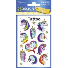 AVERY Zweckform ZDesign Kids Tattoos "Einhorn"...