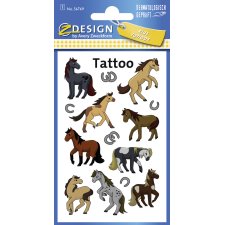 AVERY Zweckform ZDesign Kids Tattoos "Pferde" 1...
