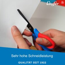 Läufer Ergonomische Bastelschere Länge: 130 mm pink/rosa