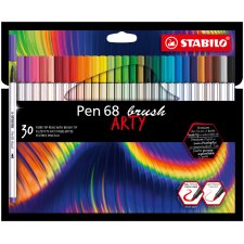 STABILO Pinselstift Pen 68 brush ARTY 30er Kartonetui