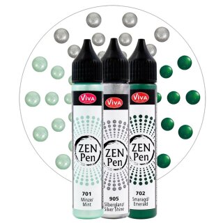 ViVA DECOR Zen-Pen Farbset "Farbe der Mitte" 3er Set
