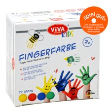 ViVA DECOR Fingerfarbe "ViVA KIDS" 4er-Set Basic