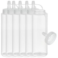 APS Quetschflasche 490 ml transparent 6er Set