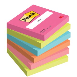 Post-it Haftnotizen Notes 76 x 76 mm Poptimistic 6 Blöcke á 100 Blatt