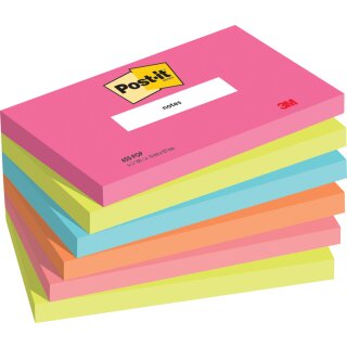 Post-it Haftnotizen Notes 127 x 76 mm Poptimistic 6 Blöcke á 100 Blatt