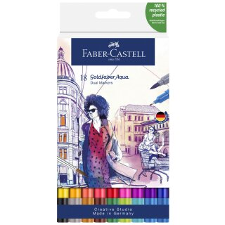 FABER-CASTELL Aquarellmarker GOLDFABER 18er Etui