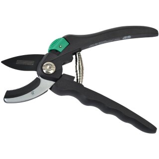 BRÜDER MANNESMANN Amboss-Gartenschere schwarz/grün