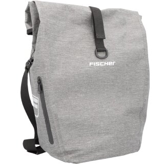 FISCHER Fahrrad-Gepäckträgertasche City grau