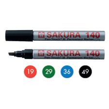 SAKURA Permanent-Marker Pen-touch 140 4 mm rot