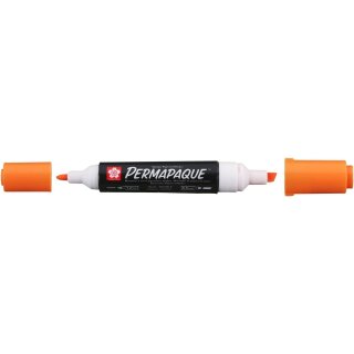SAKURA Permanent-Marker Permapaque 2 Spitzen orange