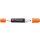 SAKURA Permanent-Marker Permapaque 2 Spitzen orange