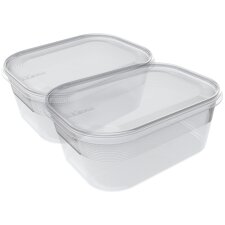 plast team Gefrierdosen-Set Helsinki 0,7 Liter 2er Set