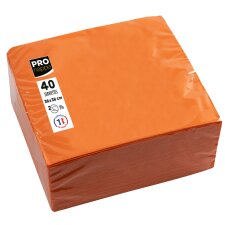 PROnappe Dinner-Servietten 380 x 380 mm orange 40 Stück