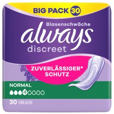 always discreet Inkontinenz-Einlage Normal Big Pack 30...