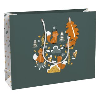 Clairefontaine Weihnachts-Geschenktüte "Fox" groß