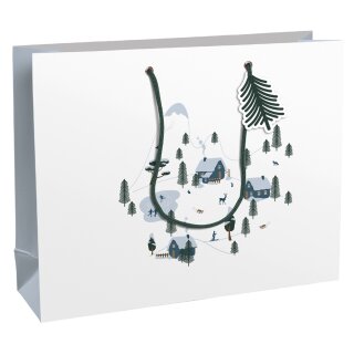 Clairefontaine Weihnachts-Geschenktüte "Winter" groß