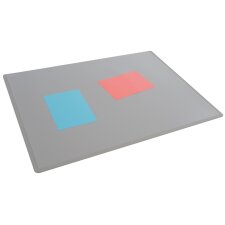 DURABLE Schreibunterlage mit Abdeckung PP grau 530 x 400 mm