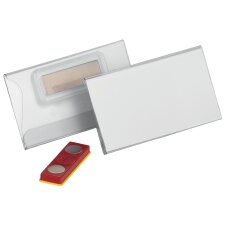 DURABLE Namensschild mit Magnet 75 x 40 mm verdrehsicher...