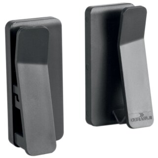 DURABLE Tablet-Wandhalterung VISIOCLIP anzthazit 2 Clips