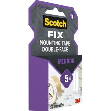 Scotch-Fix Spiegel-Montageklebeband 19 mm x 1,5 m weiß