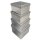 Clairefontaine Geschenkboxen-Set "Glitter silber" 4-teilig