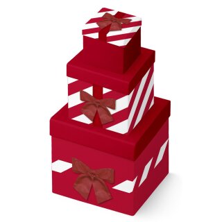 Clairefontaine Geschenkboxen-Set "Geschenk" 3-teilig