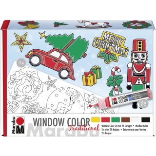 Marabu Window Color Set "XMAS Traditional" 6 x 25 ml