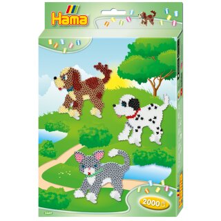 Hama Bügelperlen midi "Hunde und Katze" Geschenkpackung