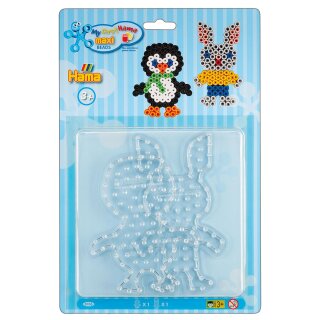 Hama Stiftplatten "Pinguin Kaninchen" im Blister 2 Stück