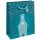 sigel Weihnachts-Geschenktüte "Polar bear with candle" groß