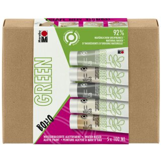 Marabu Green Wasserbasierte Alkydfarbe Boho-Set