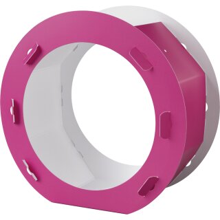 folia Rund-Laternen-Zuschnitt Durchmesser 220 mm pink 5 Stück