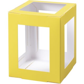 folia Mini-Laternen-Zuschnitt 100 x 100 x 120 mm gelb 5 Stück