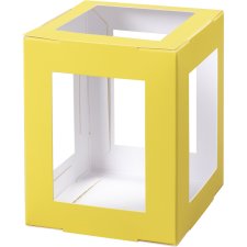 folia Mini-Laternen-Zuschnitt 100 x 100 x 120 mm gelb