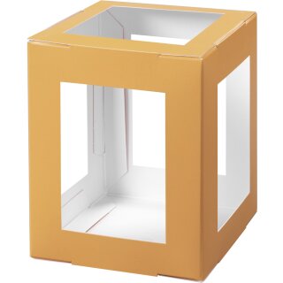 folia Mini-Laternen-Zuschnitt 100 x 100 x 120 mm orange 5 Stück